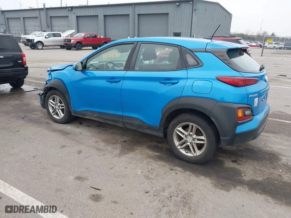 2019 Hyundai Kona SE with VIN KM8K12AA4KU227000, listed as a IAAI auction lot 41106840 with 143,657 mi miles. Bid and sale history available at carsss.com. Image 3.