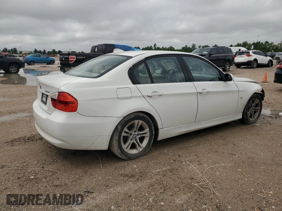 2008 BMW 3 Series 328i with VIN WBAVA375X8NL43903, listed as a Copart auction lot 56165135 with 156,499 mi miles and Salvage title. Bid and sale history available at DreamBid. Image 3.