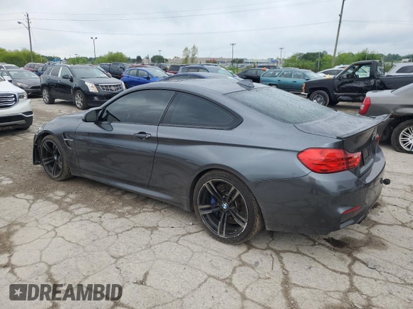 2016 BMW M4 with VIN WBS3R9C56GK335723, listed as a Copart auction lot 57647274 with 164,379 mi miles and Salvage Title. Bid and sale history available at carsss.com. Image 2.