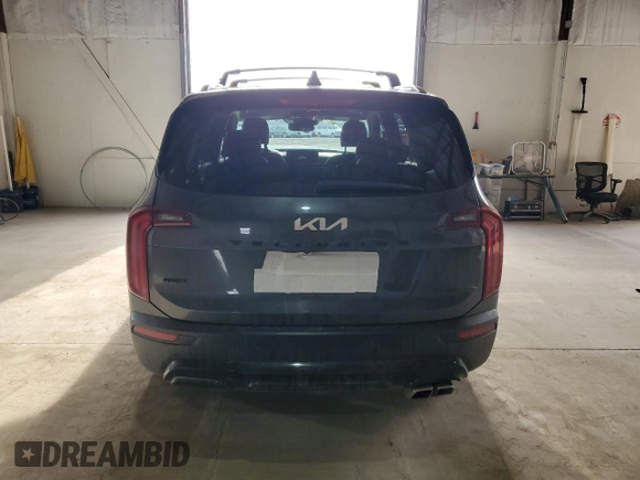 2022 Kia Telluride SX with VIN 5XYP5DHC9NG193935, listed as a Copart auction lot 46589285 with 85,217 mi miles and Salvage title. Bid and sale history available at DreamBid. Image 6.