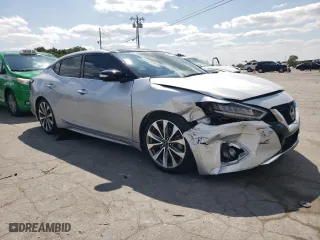 2023 Nissan Maxima Platinum with VIN 1N4AA6FV5PC507465, listed as a Copart auction lot 68455404 with 21,395 mi miles and Salvage Title. Bid and sale history available at carsss.com. Image 4.