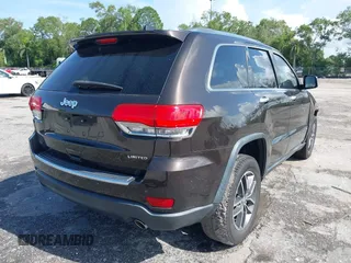 2017 Jeep Grand Cherokee Limited z VIN 1C4RJEBG2HC685835, wystawiony jako IAAI lot #42484718 z przebiegiem 72 095 mil mil oraz . Historia ofert i sprzedaży dostępna na DreamBid. Obrazek 4.