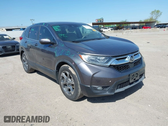 2019 Honda CR-V EX with VIN 5J6RW1H58KA042502, listed as a IAAI auction lot 42001700 with 117,396 mi miles and . Bid and sale history available at DreamBid. Image 1.