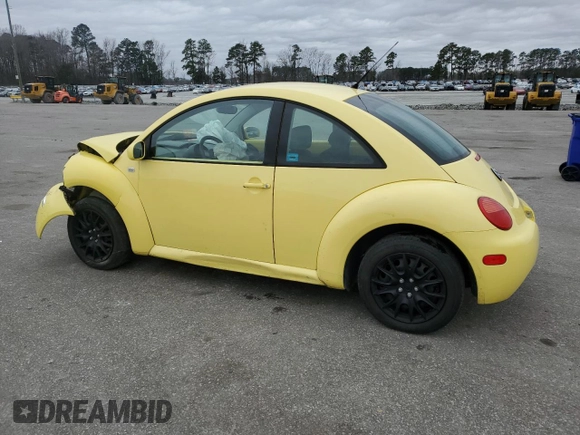 2001 Volkswagen Beetle GLS with VIN 3VWCK21C81M460224, listed as a Copart auction lot 48404615 with 150,992 mi miles and Salvage Title. Bid and sale history available at DreamBid. Image 2.