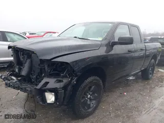2018 Ram 1500 Express with VIN 1C6RR7FG5JS198453, listed as a IAAI auction lot 41536500 with 76,602 mi miles. Bid and sale history available at carsss.com. Image 2.