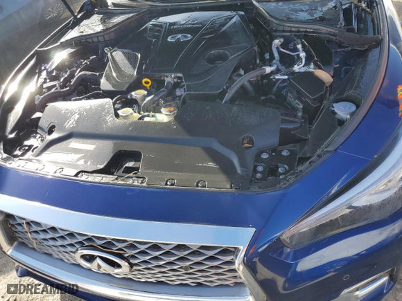 2022 Infiniti Q50 LUXE with VIN JN1EV7BPXNM311464, listed as a Copart auction lot 75129694 with 0 mi miles and Salvage Title. Bid and sale history available at carsss.com. Image 11.