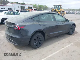 2025 Tesla Model 3 Long Range with VIN 5YJ3E1EA5SF890621, listed as a IAAI auction lot 41924915 with 6,528 mi miles and . Bid and sale history available at DreamBid. Image 4.