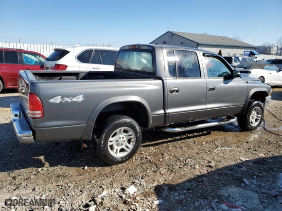 2003 Dodge Dakota SLT with VIN 1D7HG48N43S248434, listed as a Copart auction lot 89178255 with 192,856 mi miles and Salvage Title. Bid and sale history available at carsss.com. Image 3.