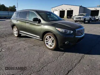 2013 Infiniti JX35 with VIN 5N1AL0MN2DC301547, listed as a Copart auction lot 75931014 with 134,695 mi miles and Salvage Title. Bid and sale history available at carsss.com. Image 12.