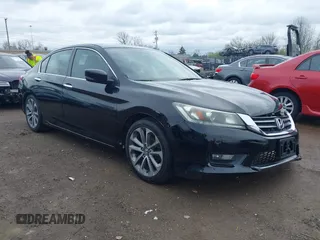 2014 Honda Accord Sport with VIN 1HGCR2F59EA270980, listed as a IAAI auction lot 41954935 with 130,041 mi miles and . Bid and sale history available at DreamBid. Image 1.