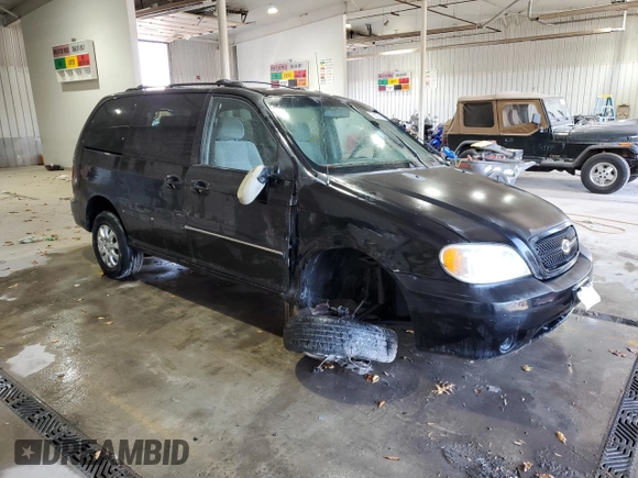 2005 Kia Sedona LX with VIN KNDUP131356663462, listed as a Copart auction lot 78037404 with 131,793 mi miles and Salvage Title. Bid and sale history available at carsss.com. Image 4.