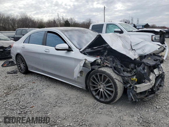 2014 Mercedes-Benz S-Class S 550 with VIN WDDUG8CB4EA008960, listed as a Copart auction lot 79255864 with 0 mi miles and Salvage Title. Bid and sale history available at carsss.com. Image 4.