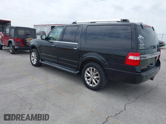 2017 Ford Expedition Max Limited z VIN 1FMJK2AT2HEA48239, wystawiony jako IAAI lot #41965283 z przebiegiem 127 826 mil mil oraz . Historia ofert i sprzedaży dostępna na DreamBid. Obrazek 3.