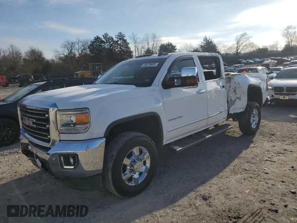 2015 GMC Sierra 2500HD SLT with VIN 1GT12ZEG2FF642332, listed as a Copart auction lot 88870685 with 146,594 mi miles and Clean title. Bid and sale history available at DreamBid. Image 1.