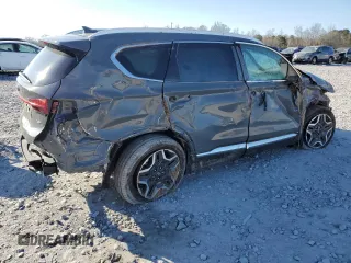 2023 Hyundai Santa Fe Limited with VIN 5NMS44AL7PH486152, listed as a Copart auction lot 46529495 with 0 mi miles and Salvage Title. Bid and sale history available at carsss.com. Image 3.