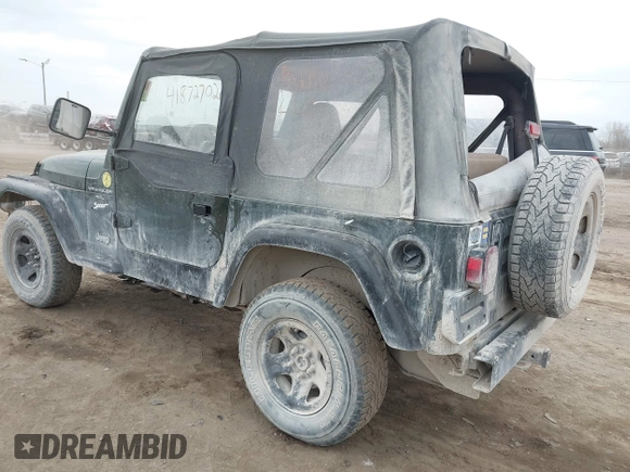1998 Jeep Wrangler Sport with VIN 1J4FY19S9WP722431, listed as a IAAI auction lot 41872702 with 197,503 mi miles and . Bid and sale history available at DreamBid. Image 3.