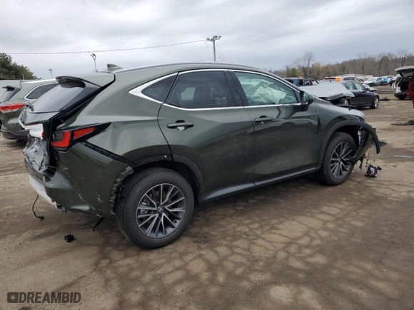 2025 Lexus NX with VIN 2T2GKCEZ2SC035662, listed as a Copart auction lot 47685085 with 4,566 mi miles and Salvage Title. Bid and sale history available at carsss.com. Image 3.