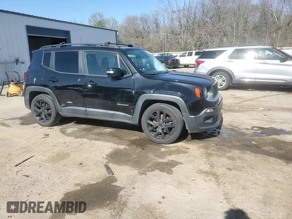 2017 Jeep Renegade Altitude with VIN ZACCJABH3HPE93665, listed as a Copart auction lot 48700355 with 110,218 mi miles and Salvage title. Bid and sale history available at DreamBid. Image 13.