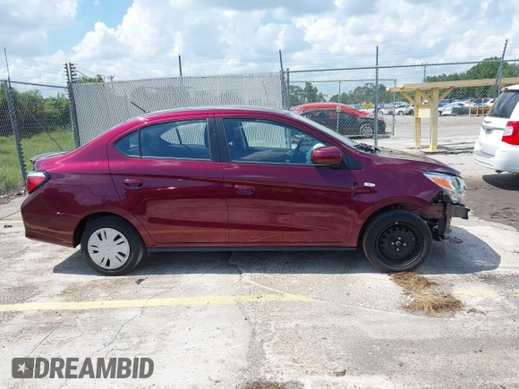 2022 Mitsubishi Mirage ES with VIN ML32FUFJ2NHF06037, listed as a IAAI auction lot 42346408 with 23,066 mi miles and . Bid and sale history available at DreamBid. Image 13.