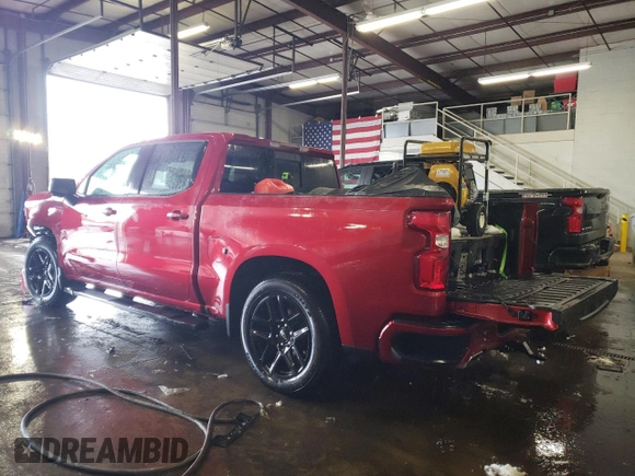2022 Chevrolet Silverado 1500 RST with VIN 1GCUDEED3NZ561486, listed as a Copart auction lot 44530435 with 58,710 mi miles and Salvage Title. Bid and sale history available at DreamBid. Image 2.