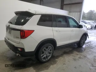 2023 Honda Passport EX-L with VIN 5FNYF8H56PB008485, listed as a Copart auction lot 47852225 with 52,543 mi miles and Salvage Title. Bid and sale history available at carsss.com. Image 3.