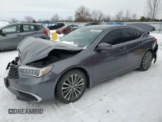 2018 Acura TLX w/Technology Pkg with VIN 19UUB3F58JA802955, listed as a Copart auction lot 44498945 with 128,179 mi miles and Salvage Title. Bid and sale history available at carsss.com. Image 1.