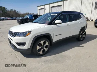 2018 Jeep Compass Latitude with VIN 3C4NJCBB0JT124986, listed as a Copart auction lot 48243055 with 115,319 mi miles and Salvage Title. Bid and sale history available at carsss.com. Image 1.