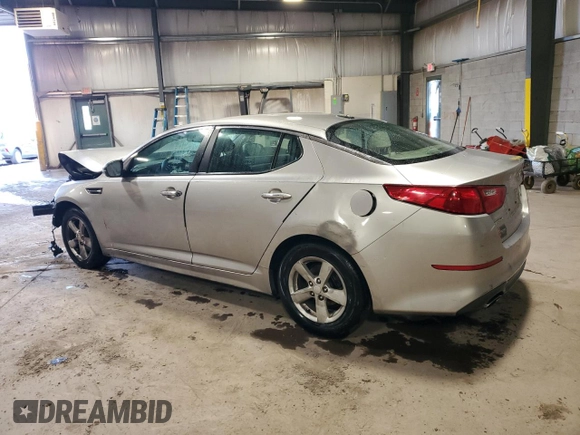 2015 Kia Optima LX with VIN KNAGM4A71F5547177, listed as a Copart auction lot 86856774 with Not Provided miles and Salvage Title. Bid and sale history available at DreamBid. Image 2.
