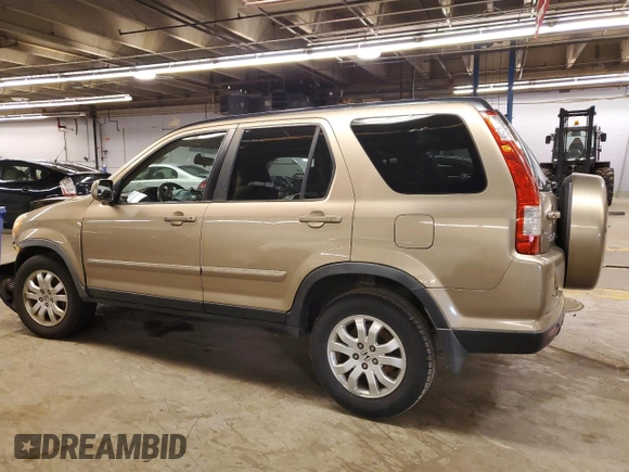 2005 Honda CR-V EX SE with VIN JHLRD78955C043538, listed as a Copart auction lot 85377044 with 236,824 mi miles and Salvage Title. Bid and sale history available at carsss.com. Image 2.