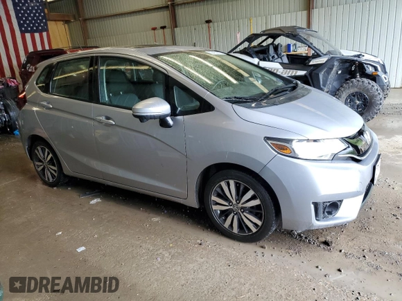 2017 Honda Fit EX with VIN 3HGGK5H77HM704603, listed as a Copart auction lot 59453555 with 92,560 mi miles and Salvage title. Bid and sale history available at DreamBid. Image 4.
