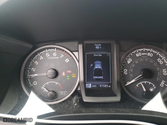 2017 Toyota Tacoma SR5 with VIN 3TMDZ5BN6HM028486, listed as a Copart auction lot 42758925 with 91,585 mi miles and Salvage Title. Bid and sale history available at carsss.com. Image 9.