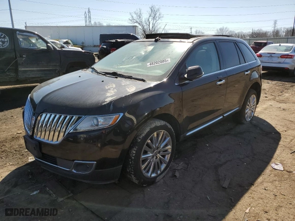 2014 Lincoln MKX with VIN 2LMDJ8JK6EBL09233, listed as a Copart auction lot 48202085 with 138,046 mi miles and Clean Title. Bid and sale history available at carsss.com. Image 1.