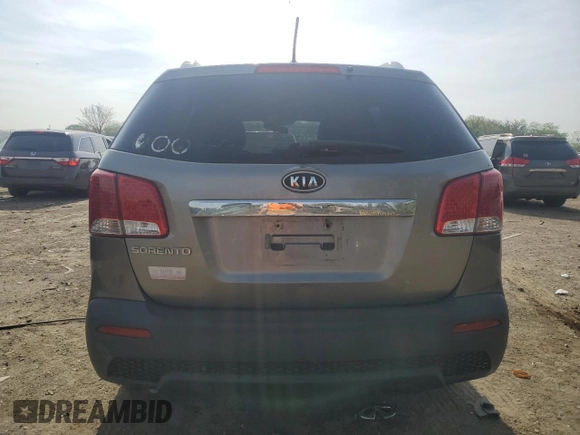 2011 Kia Sorento LX with VIN 5XYKT4A21BG067081, listed as a Copart auction lot 54592685 with 182,589 mi miles and Clean Title. Bid and sale history available at carsss.com. Image 6.