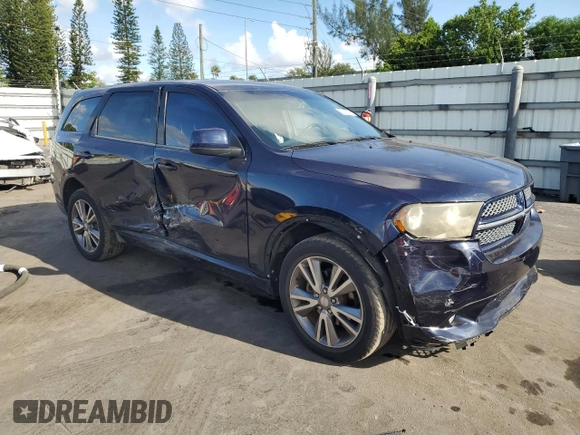 2013 Dodge Durango SXT with VIN 1C4RDHAG6DC659761, listed as a Copart auction lot 62268835 with 93,920 mi miles and Salvage title. Bid and sale history available at DreamBid. Image 4.