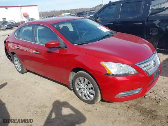 2014 Nissan Sentra SV with VIN 3N1AB7AP7EL663727, listed as a IAAI auction lot 41663513 with 162,308 mi miles. Bid and sale history available at carsss.com. Image 1.