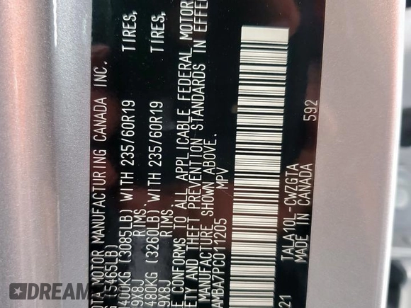 2023 Lexus RX 350 с VIN 2T2BAMBA7PC011205, выставлен на аукционе Copart как лот 58816675 с пробегом 28 878 миль миль и Списание • Salvage title. История ставок и продаж доступна на DreamBid. Изображение 14.