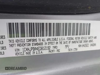 2014 Jeep Patriot Altitude with VIN 1C4NJPBA4ED812192, listed as a IAAI auction lot 42068589 with 221,337 mi miles and . Bid and sale history available at DreamBid. Image 9.