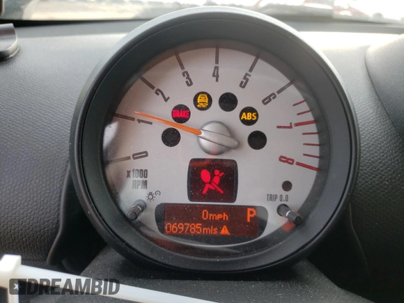 2012 MINI Countryman S with VIN WMWZC5C55CWL64092, listed as a Copart auction lot 50703855 with 69,785 mi miles and Salvage Title. Bid and sale history available at DreamBid. Image 9.