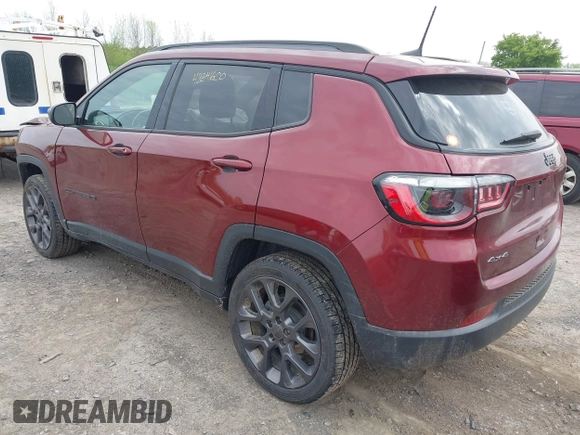 2021 Jeep Compass 80th Anniversary with VIN 3C4NJDEB9MT551945, listed as a IAAI auction lot 42241600 with 33,020 mi miles and . Bid and sale history available at DreamBid. Image 3.