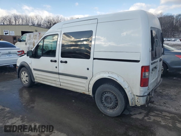 2013 Ford Transit Connect XL with VIN NM0LS6AN9DT138576, listed as a Copart auction lot 43907645 with 249,753 mi miles and Salvage Title. Bid and sale history available at carsss.com. Image 1.