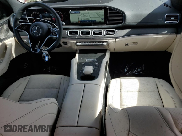 2025 Mercedes-Benz GLE 450 with VIN 4JGFB5KB1SB336260, listed as a Copart auction lot 48842765 with 11 mi miles and Salvage title. Bid and sale history available at DreamBid. Image 8.