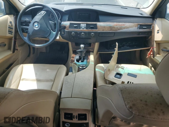 2007 BMW 5 Series 530i with VIN WBANE73537CM46172, listed as a Copart auction lot 54762505 with 111,597 mi miles and Clean title. Bid and sale history available at DreamBid. Image 8.