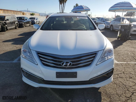 2015 Hyundai Azera with VIN KMHFG4JG0FA465837, listed as a Copart auction lot 80324784 with 92,318 mi miles and Salvage Title. Bid and sale history available at carsss.com. Image 5.