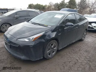 2019 Toyota Prius L Eco with VIN JTDKARFU2K3075952, listed as a IAAI auction lot 41686956 with 81,000 mi miles. Bid and sale history available at carsss.com. Image 2.