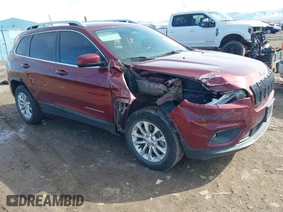 2019 Jeep Cherokee Latitude with VIN 1C4PJMCB2KD473832, listed as a IAAI auction lot 41555931 with 104,990 mi miles and . Bid and sale history available at DreamBid. Image 1.