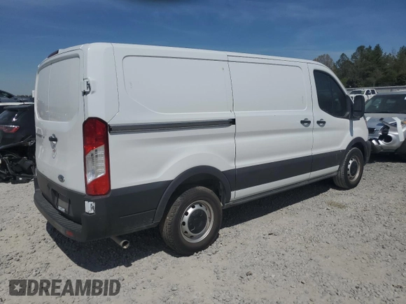 2024 Ford Transit Cargo with VIN 1FTYE1Y83RKA09653, listed as a Copart auction lot 50869985 with 5,549 mi miles and Salvage Title. Bid and sale history available at DreamBid. Image 3.