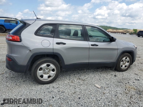 2015 Jeep Cherokee Sport with VIN 1C4PJLAB5FW591381, listed as a Copart auction lot 59596825 with 171,172 mi miles and Salvage title. Bid and sale history available at DreamBid. Image 3.