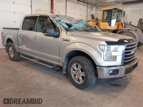 2017 Ford F-150 XL with VIN 1FTEW1EF9HFC07955, listed as a IAAI auction lot 41848255 with 196,125 mi miles. Bid and sale history available at carsss.com. Image 1.