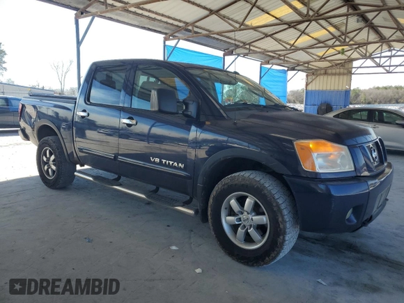 2010 Nissan Titan LE with VIN 1N6BA0EC2AN318776, listed as a Copart auction lot 46702485 with 111,149 mi miles and Salvage Title. Bid and sale history available at carsss.com. Image 4.