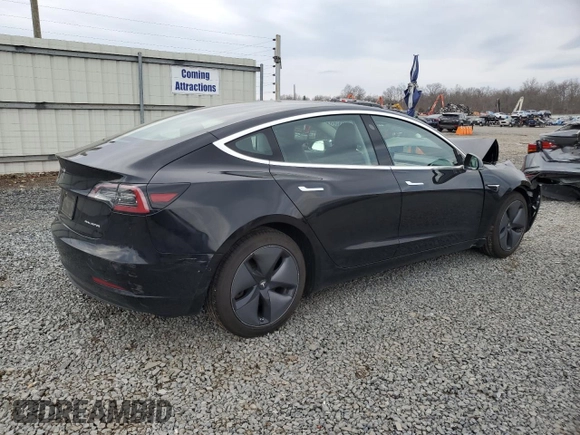 2019 Tesla Model 3 Long Range with VIN 5YJ3E1EB2KF197062, listed as a Copart auction lot 50874925 with 50,989 mi miles and Salvage Title. Bid and sale history available at carsss.com. Image 3.